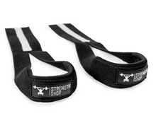 Load image into Gallery viewer, New Olympic Weightlifting Straps - BLACK & WHITE