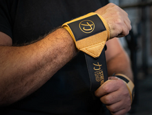 Load image into Gallery viewer, Pro Wrist Wraps - GOLD - IPF APPROVED