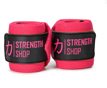 Load image into Gallery viewer, Pink - Zeus - Medium Wrist Wraps - Pink - IPF Approved