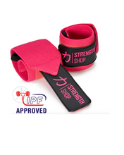 Load image into Gallery viewer, Pink - Zeus - Medium Wrist Wraps - Pink - IPF Approved