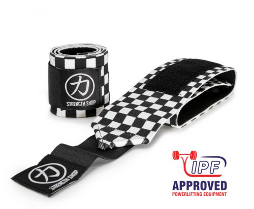 Thor Wrist Wraps - Black/White Checkered - IPF APPROVED - Heavy
