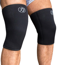 Load image into Gallery viewer, 7mm - Neoprene Knee Sleeves - Black - IPF Approved
