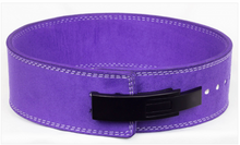 Load image into Gallery viewer, 10mm x 4" Width - Purple Lever Belt - IPF Approved
