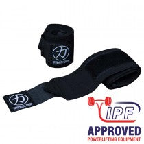 Load image into Gallery viewer, Thor - Heavy Wrist Wraps - Black - IPF Approved