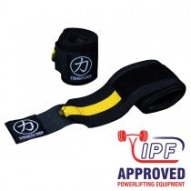Load image into Gallery viewer, Thor - Heavy Wrist Wraps - Yellow/Black - IPF Approved