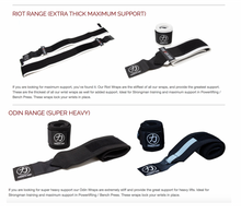 Load image into Gallery viewer, Riot Extra Thick Wrist Wraps - EXTRA THICK