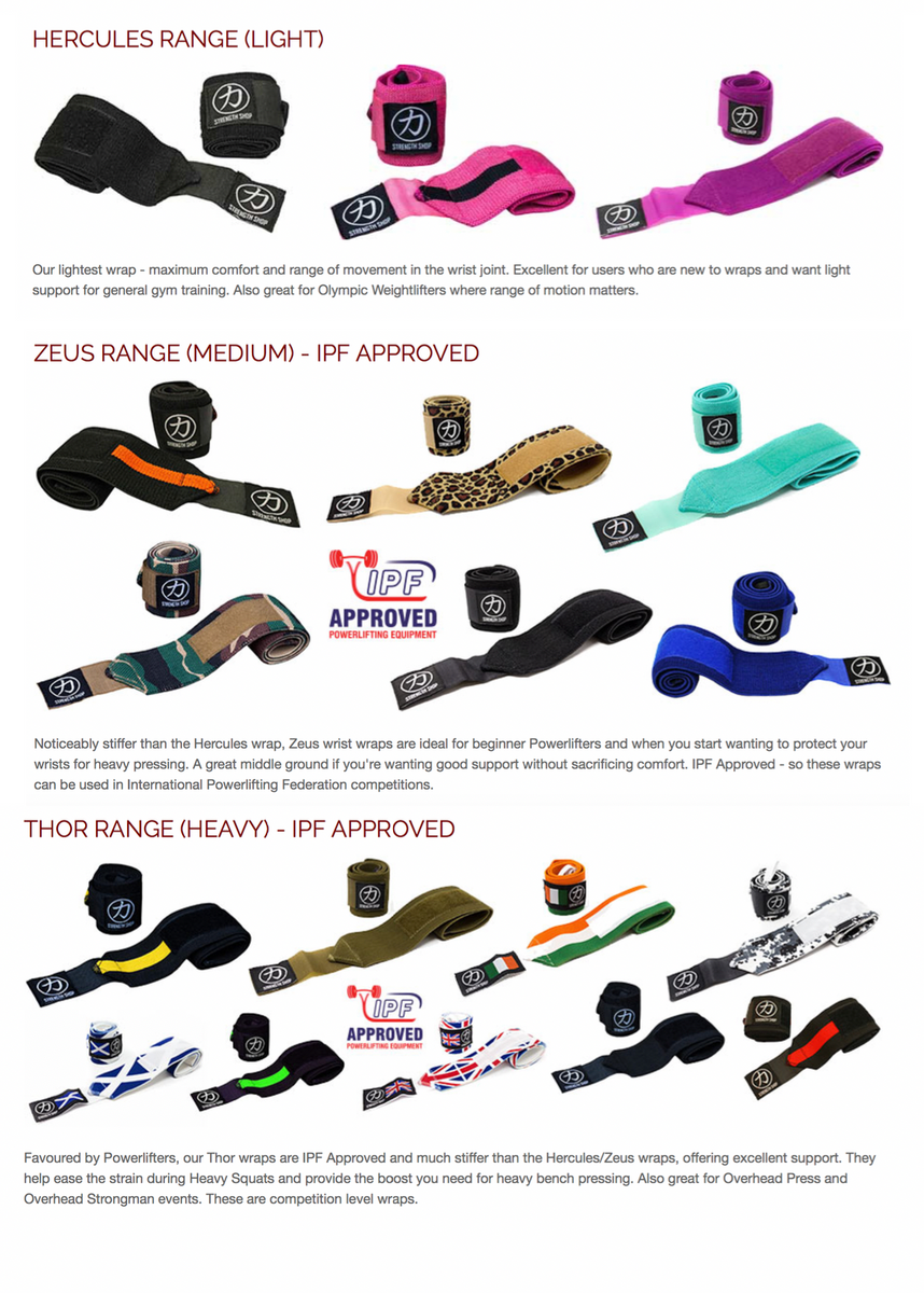 Wrist Wraps Rainbow IPF Approved Strength Gear New Zealand