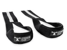 Load image into Gallery viewer, New Olympic Weightlifting Straps - BLACK &amp; WHITE