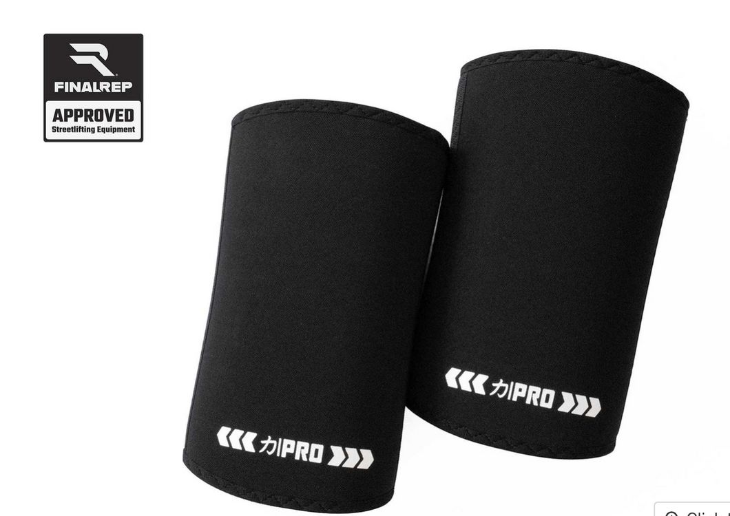 7MM PRO ELBOW SLEEVES EXTRA STIFF NEOPRENE - FINALREP APPROVED - NEW!