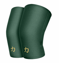 Load image into Gallery viewer, 7MM INFERNO NEOPRENE KNEE SLEEVES - VINTAGE GREEN - IPF APPROVED (PAIR)