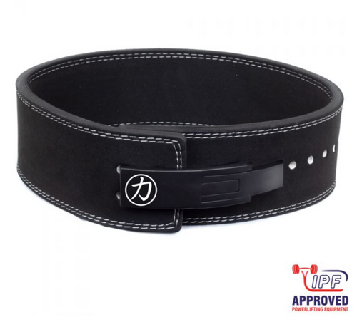 10mm x 4” Width – Black Lever Belt – IPF Approved
