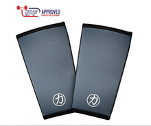 Load image into Gallery viewer, 7mm Neoprene Inferno Knee Sleeves - Grey IPF Approved