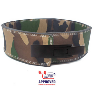 10mm x 4" Width - Camo Lever Belt - IPF Approved