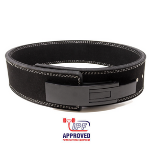 10mm x 3" Width - Black Lever Belt - IPF Approved