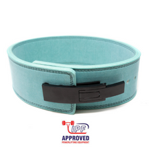 Load image into Gallery viewer, 10mm x 4&quot; Width - Teal Lever Belt - IPF Approved